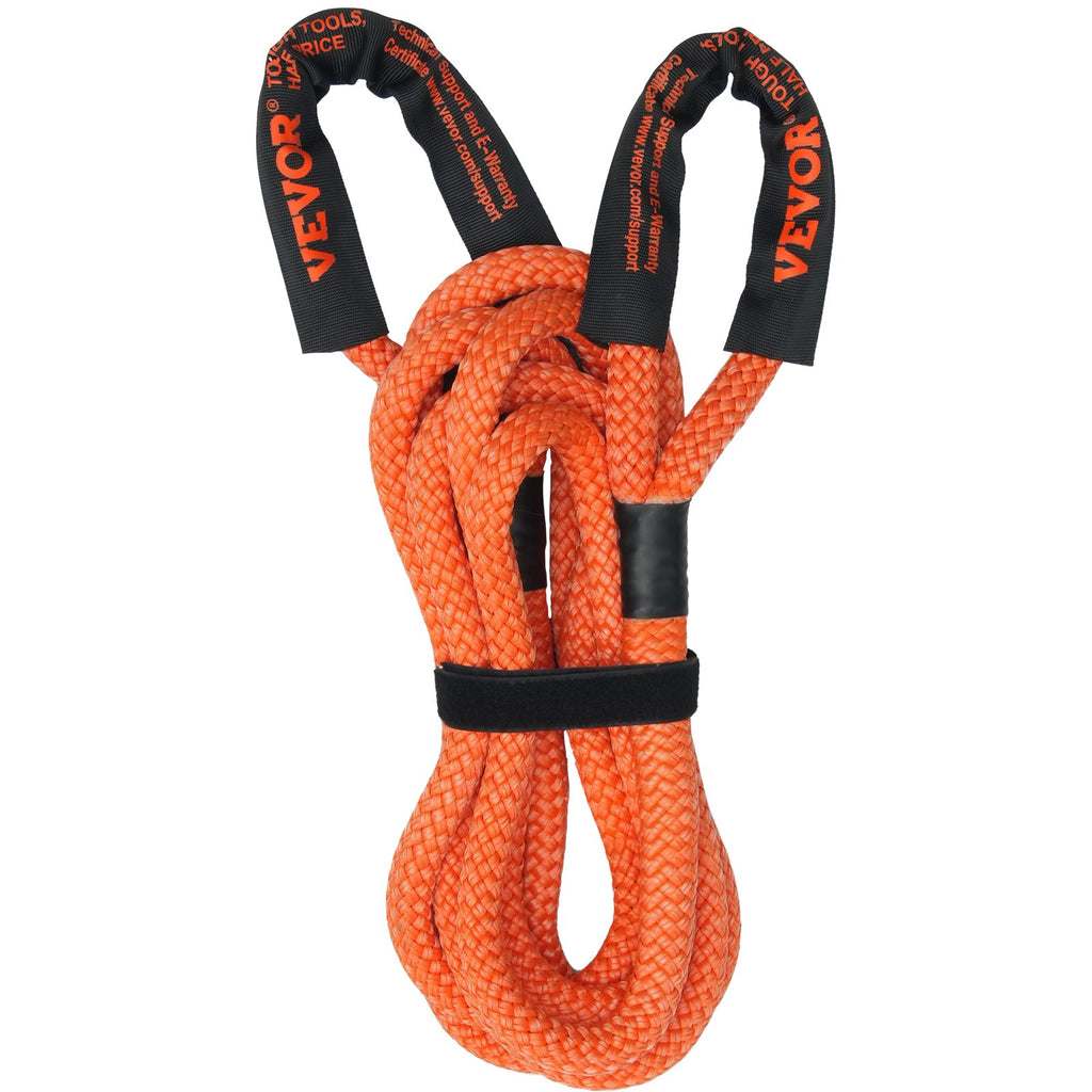 1" X 30' Kinetic Recovery Tow Rope 38,000 Lbs, Heavy-Duty Off Road Snatch Strap, Extreme Duty 30% Elasticity Energy Snatch Strap For Jeep Car Truck ATV UTV SUV Tractor